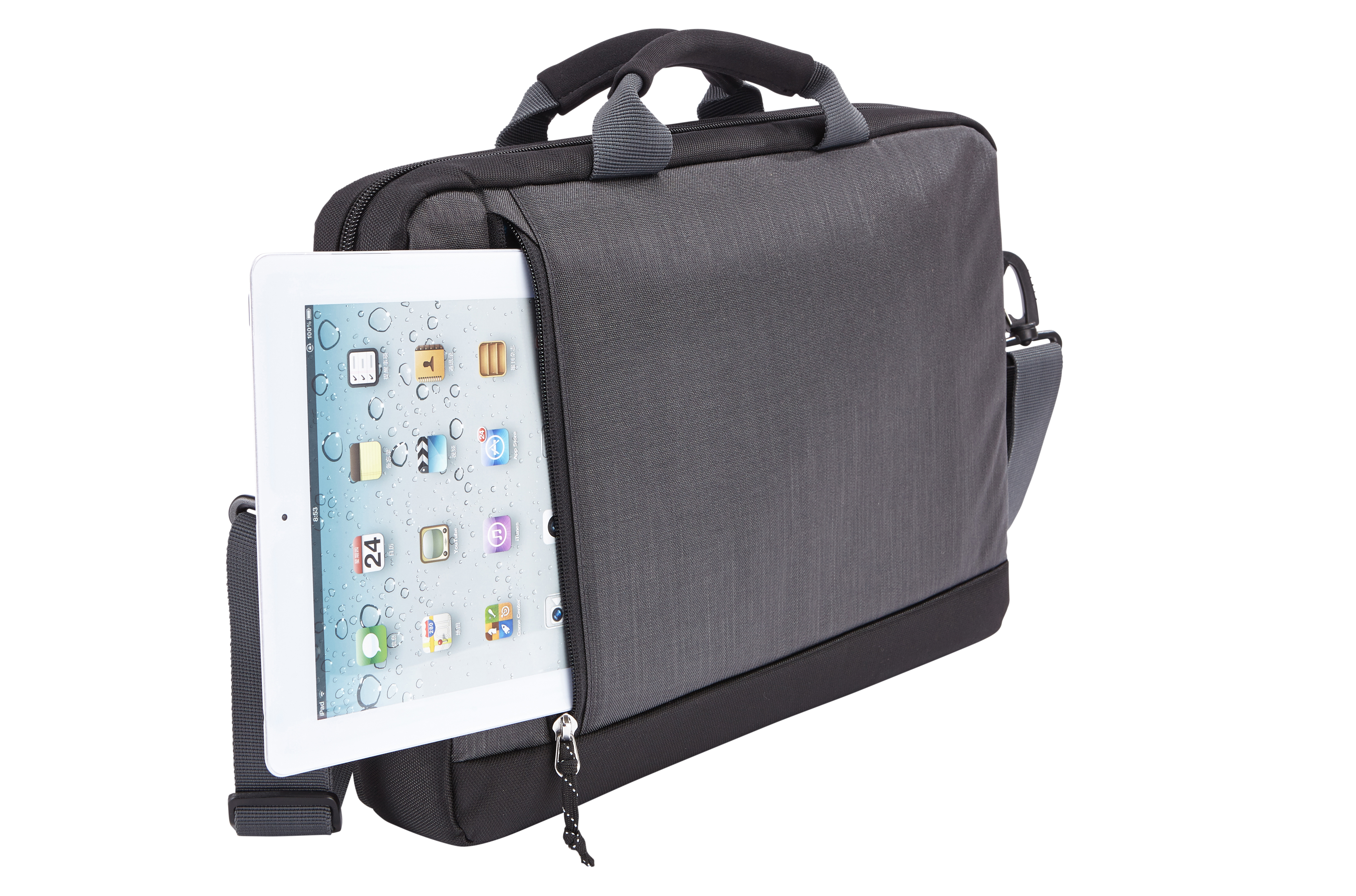 Maletín para portátil - Case-Logic TSDA113G STRAVAN, Apto para MacBook de 13", Gris