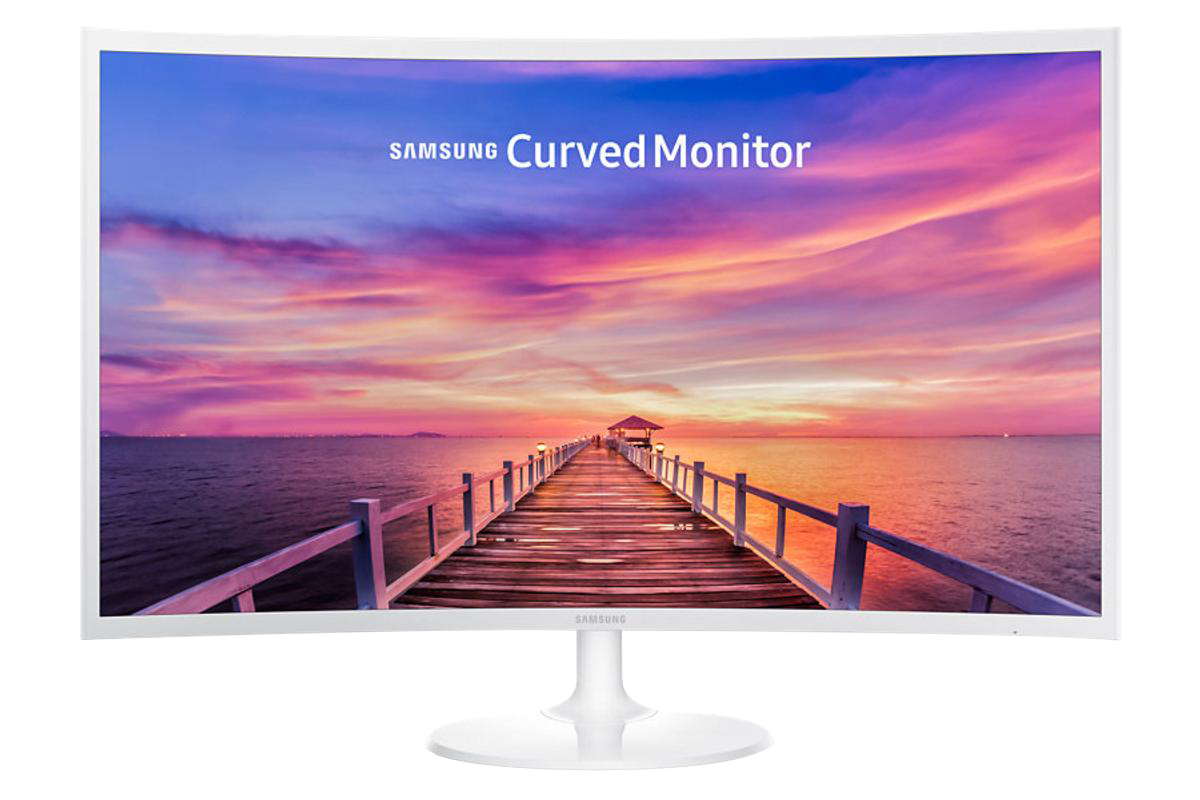 Monitor - Samsung C32F391FWU, 31.5", Curvo, Full HD, Blanco