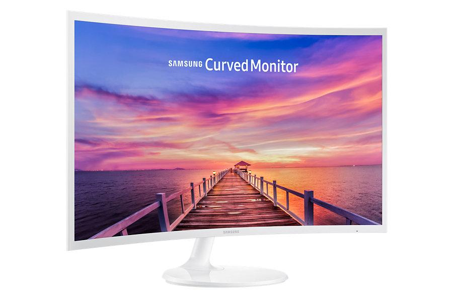 Monitor - Samsung C32F391FWU, 31.5", Curvo, Full HD, Blanco