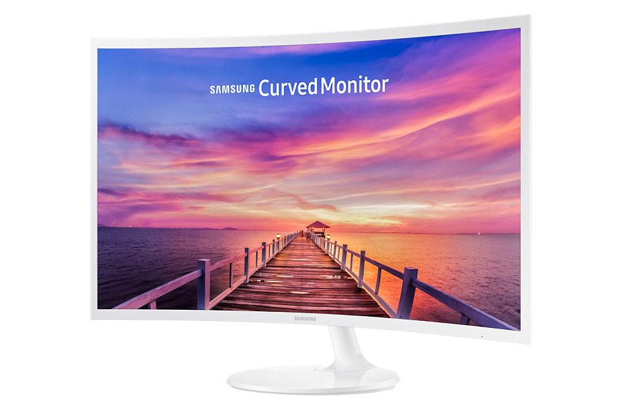 Monitor - Samsung C32F391FWU, 31.5", Curvo, Full HD, Blanco