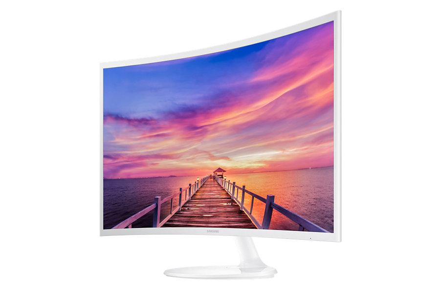 Monitor - Samsung C32F391FWU, 31.5", Curvo, Full HD, Blanco