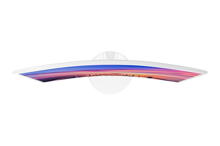 Monitor - Samsung C32F391FWU, 31.5", Curvo, Full HD, Blanco