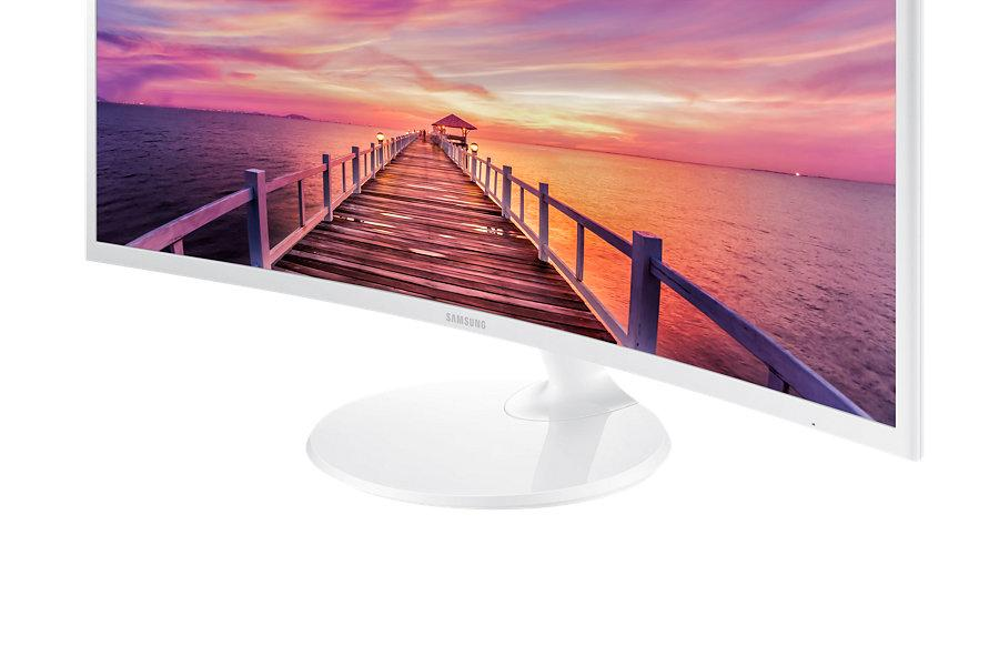Monitor - Samsung C32F391FWU, 31.5", Curvo, Full HD, Blanco