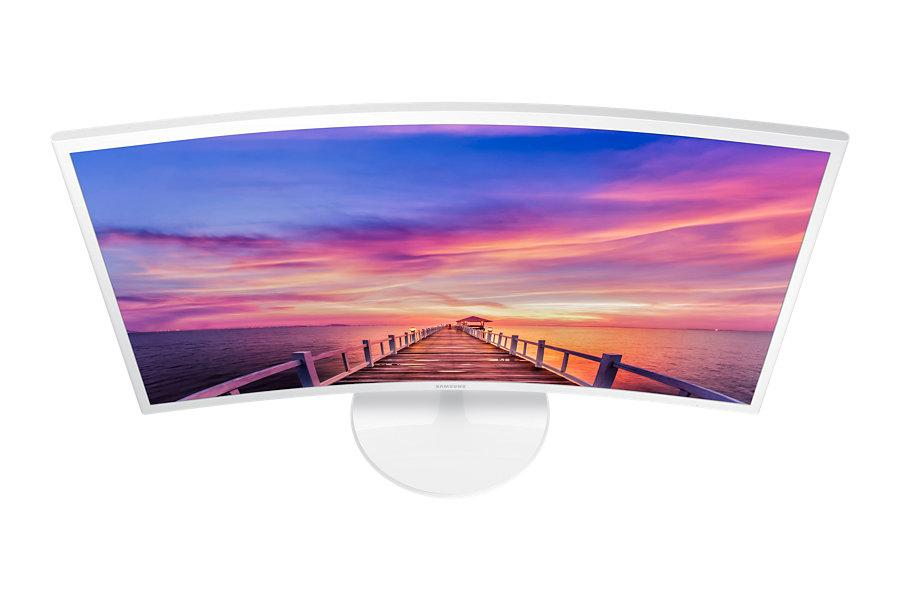 Monitor - Samsung C32F391FWU, 31.5", Curvo, Full HD, Blanco