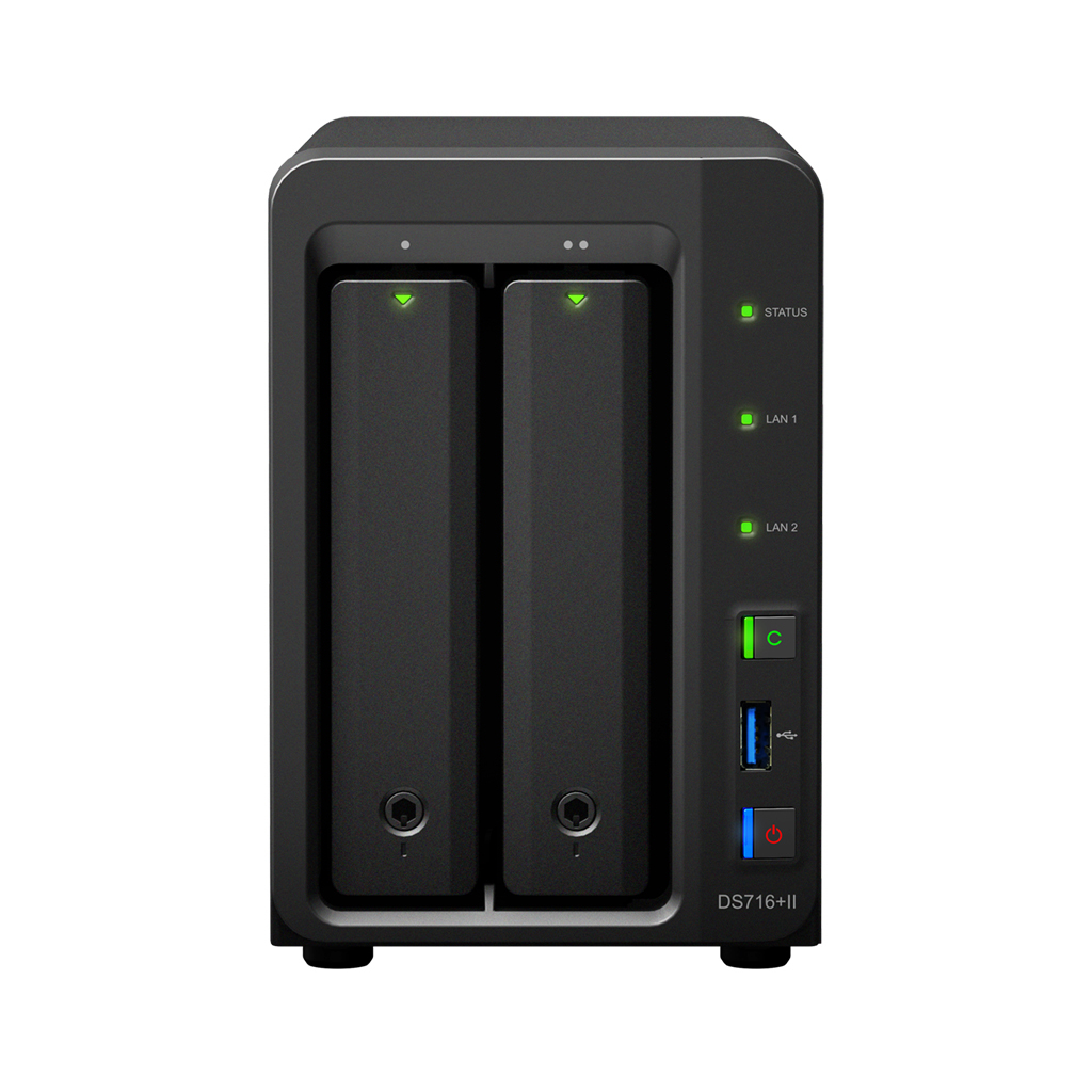 Servidor NAS - Synology DS716+II NAS Escritorio Ethernet Negro servidor de almacenamiento