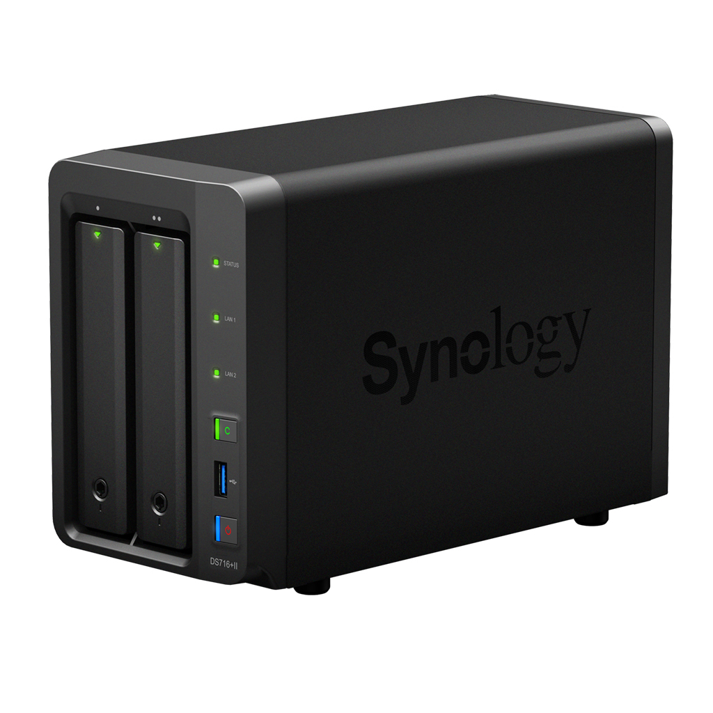 Servidor NAS - Synology DS716+II NAS Escritorio Ethernet Negro servidor de almacenamiento