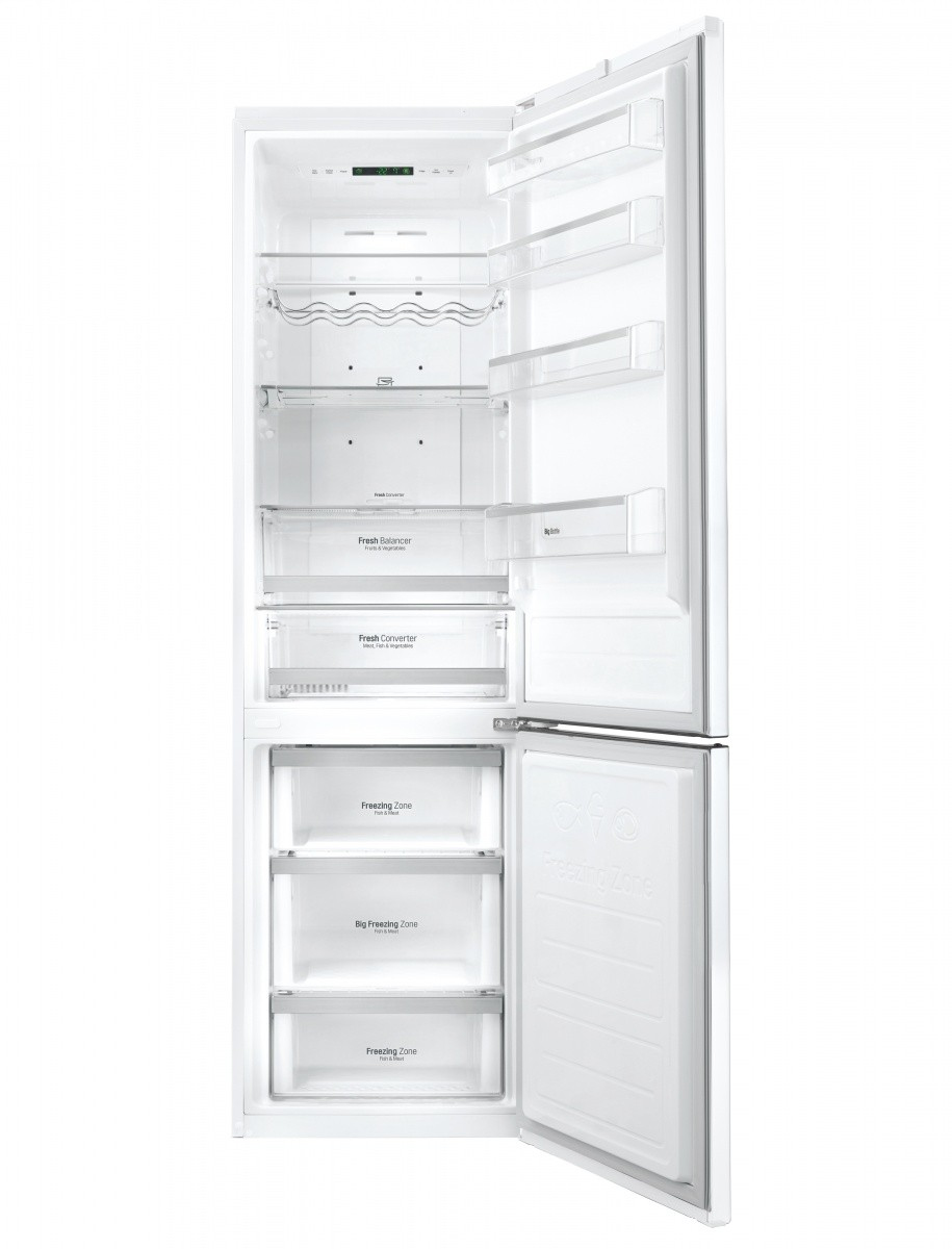 Frigorífico combi - LG GBB60SWGFS, 201 cm, No Frost