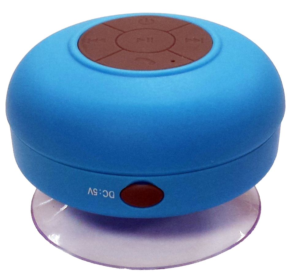 Altavoz inalámbrico - NK AB3009BAZ, Bluetooth, resistente al agua, ventosa, azul