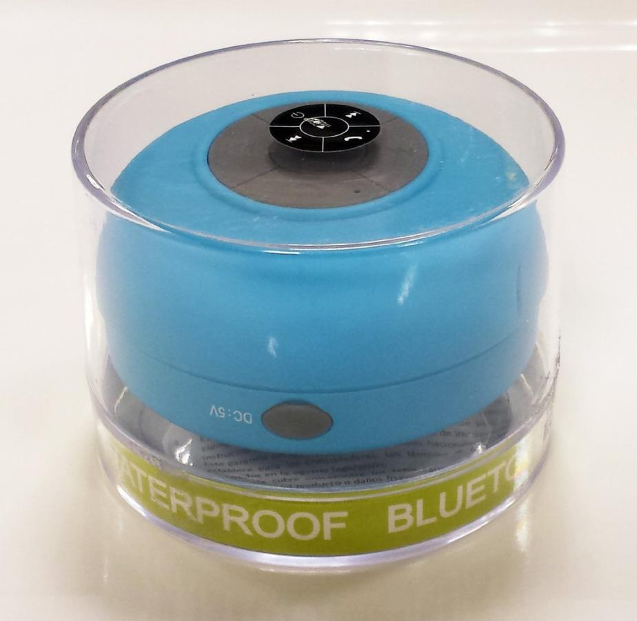Altavoz inalámbrico - NK AB3009BAZ, Bluetooth, resistente al agua, ventosa, azul