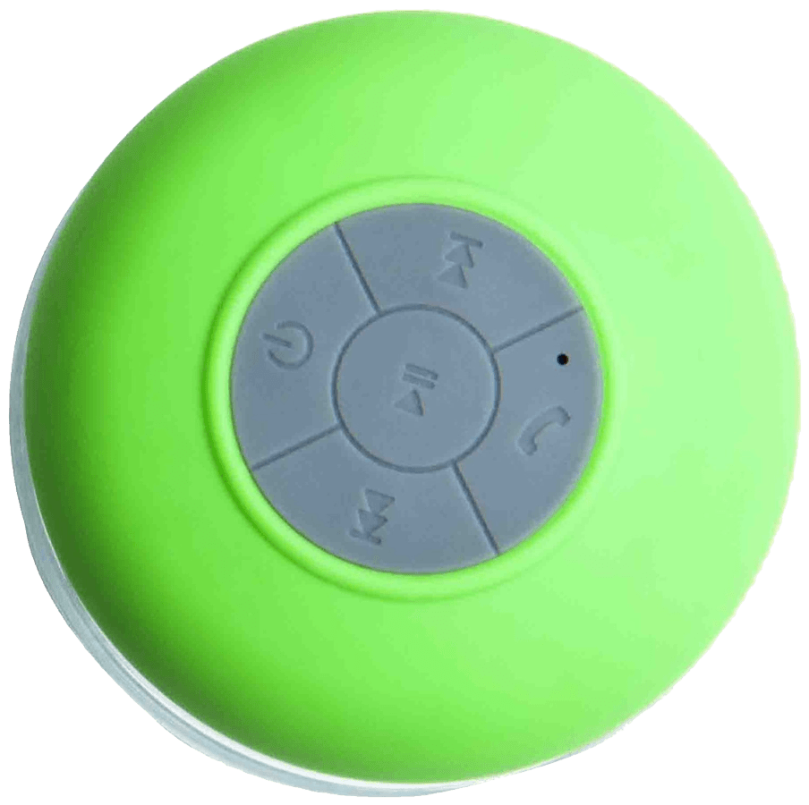 Altavoz inalámbrico - NK AB3009BVE, Bluetooth, resistente al agua, ventosa, verde