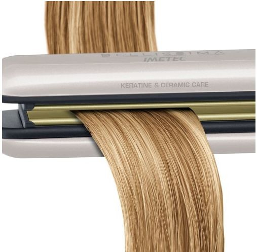 Plancha de pelo - Imetec Bellissima B9 400, Liso y ondulado, Rosa