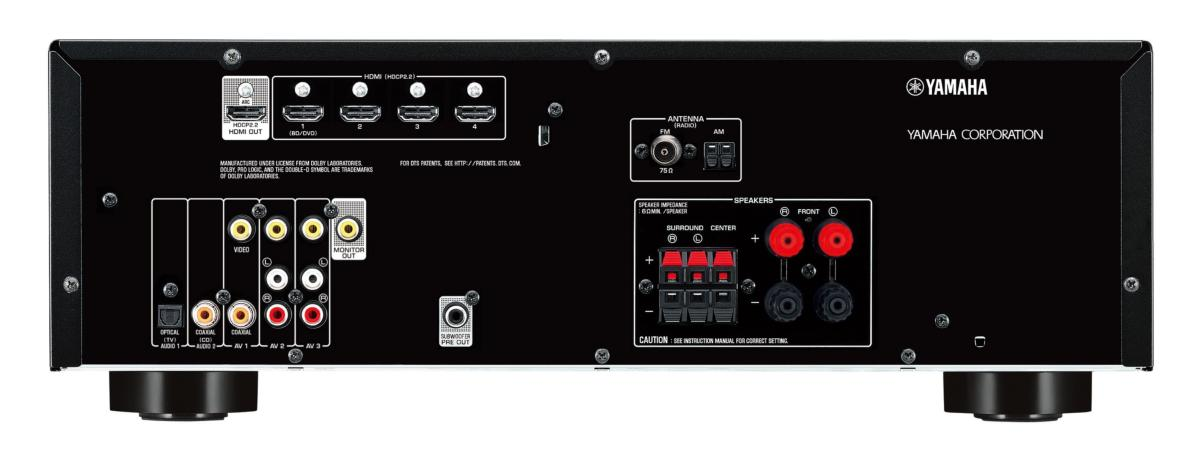 Receptor A/V- Yamaha RX-V 381 5.1 canales, Ultra HD 4K, Bluetooth