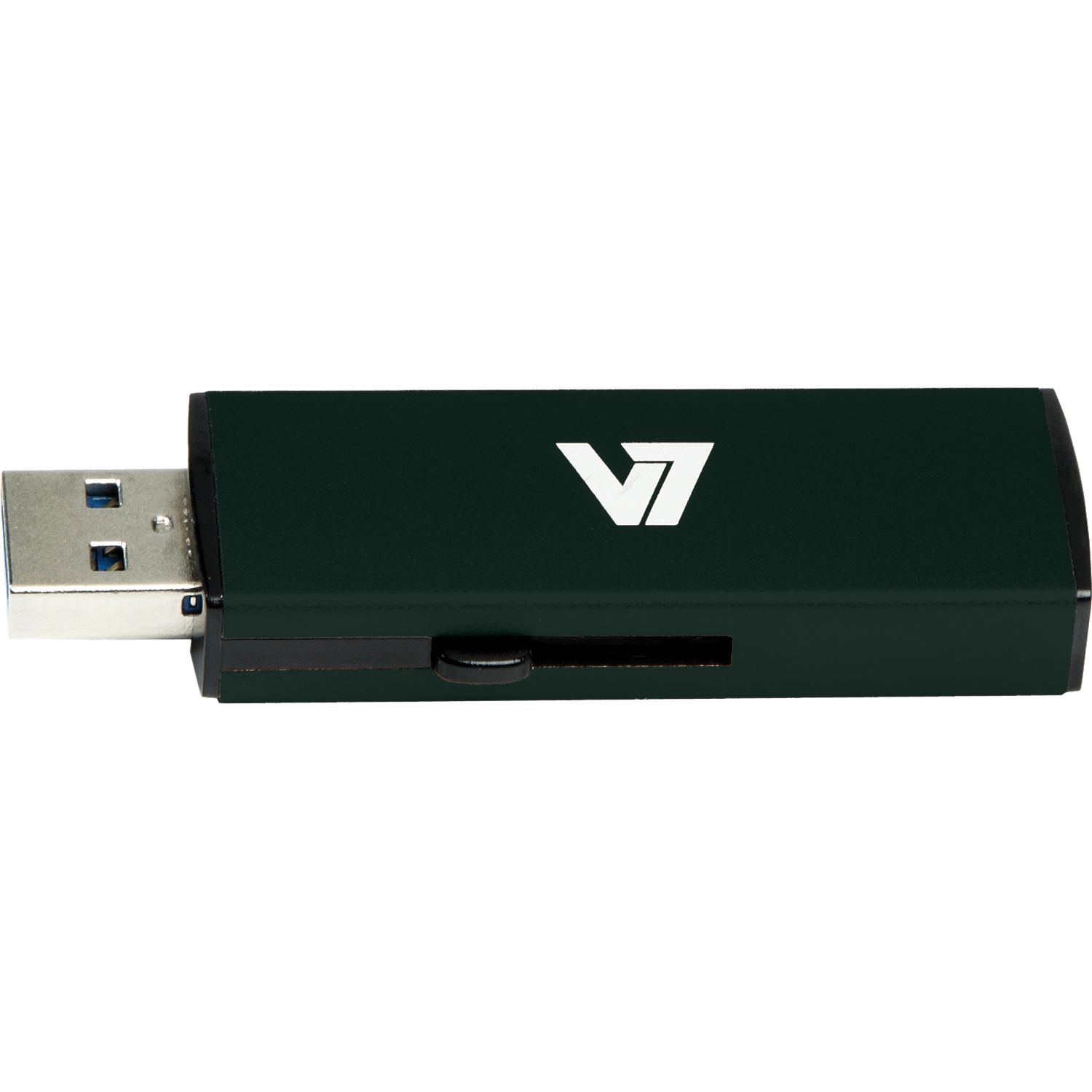 Unidad de memoria flash V7 USB 3.0 deslizante 32 GB negro unidad flash USB