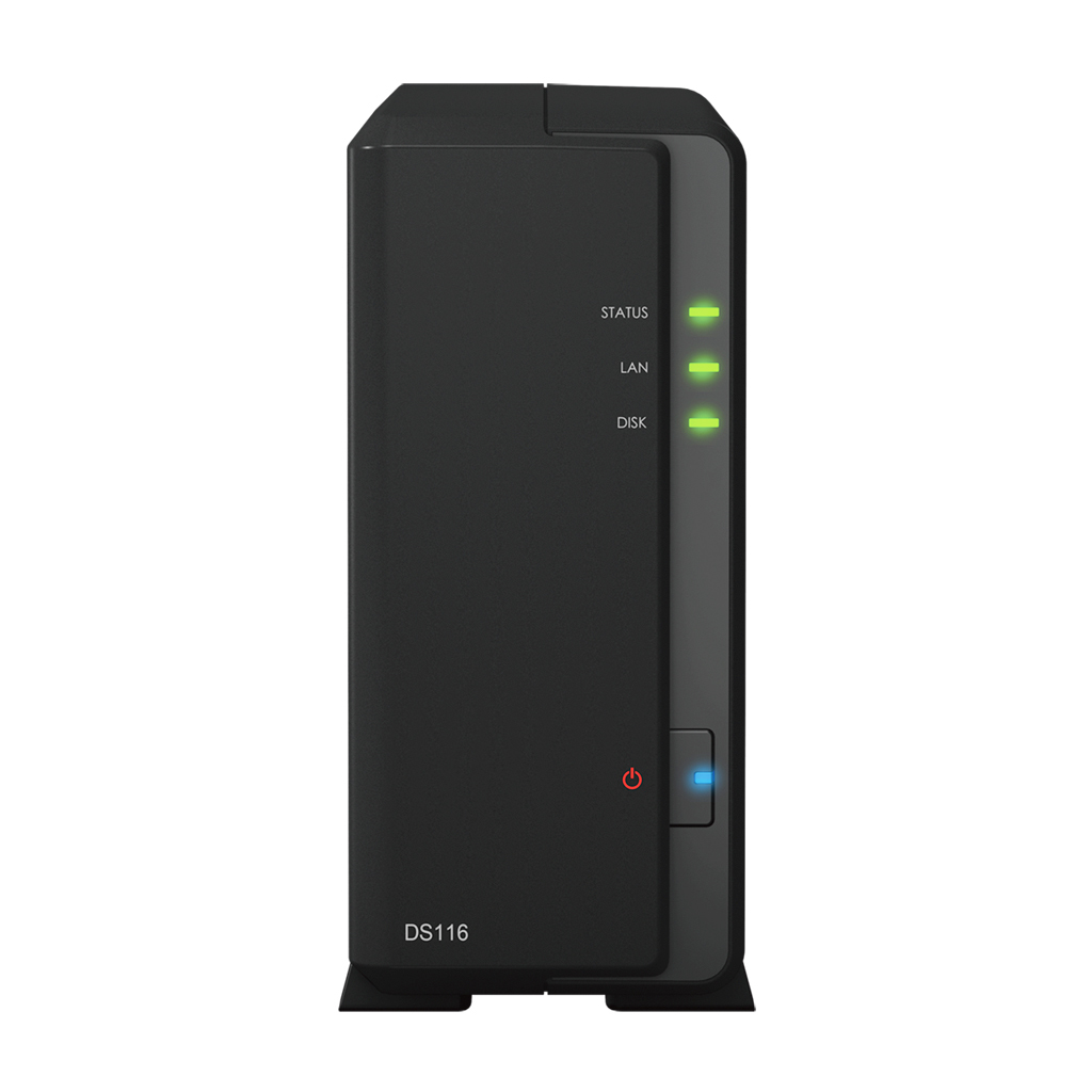 Servidor NAS - Synology DS116 NAS Compacto Ethernet Negro servidor de almacenamiento