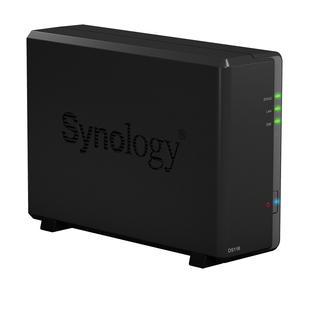 Servidor NAS - Synology DS116 NAS Compacto Ethernet Negro servidor de almacenamiento