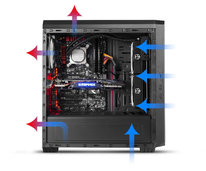 Caja PC - Nox Hummer ZS Midi-Tower Negro
