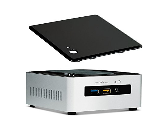INTEL Intel NUC5i3RYH 2.1GHz i3-5010U BGA1168 Negro, Acero inoxidable