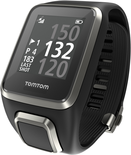 Reloj deportivo - TomTom Golfer 2, Negro, GPS, talla L, para golf
