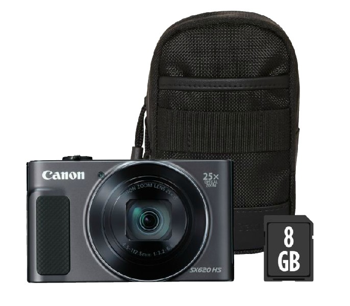 Cámara - Canon PowerShot SX620 HS, 20.2mp, 25x zoom, Wi-Fi, NFC, Negro