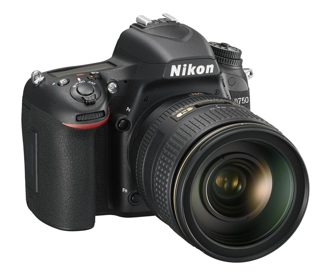 NIKON Cámara Réflex - Nikon D750, 24.3 Mp, WiFi+ objetivo 24-120 mm VR