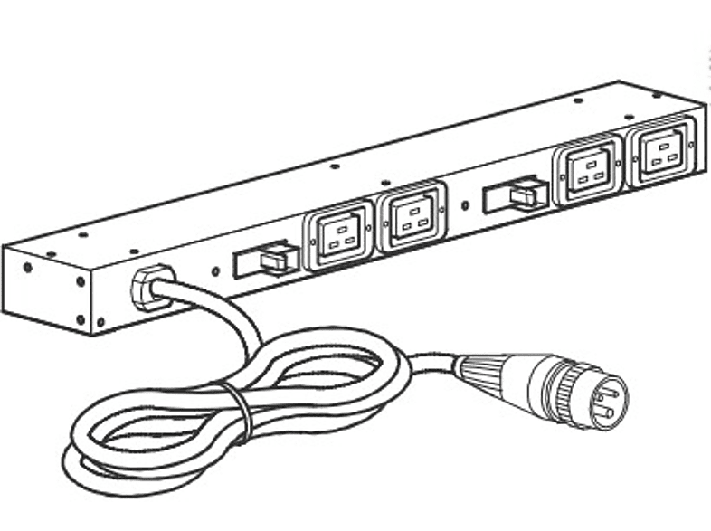 APC AP6032A 1U Negro unidad de distribución de energía (PDU)