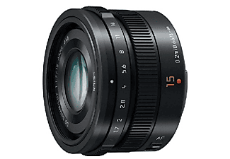 Objetivo EVIL - Panasonic H-X015 LeicaDg Summilux 15mm F/1.7, Asph, Negro