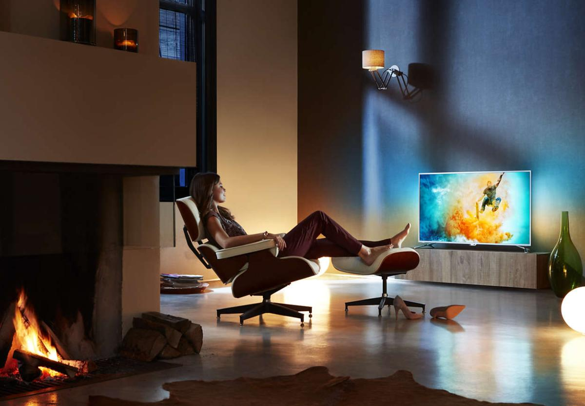 TV LED 43" - Philips 43PUS6551/12, Ultra HD 4K, HDR Plus, Android TV, Ambilight