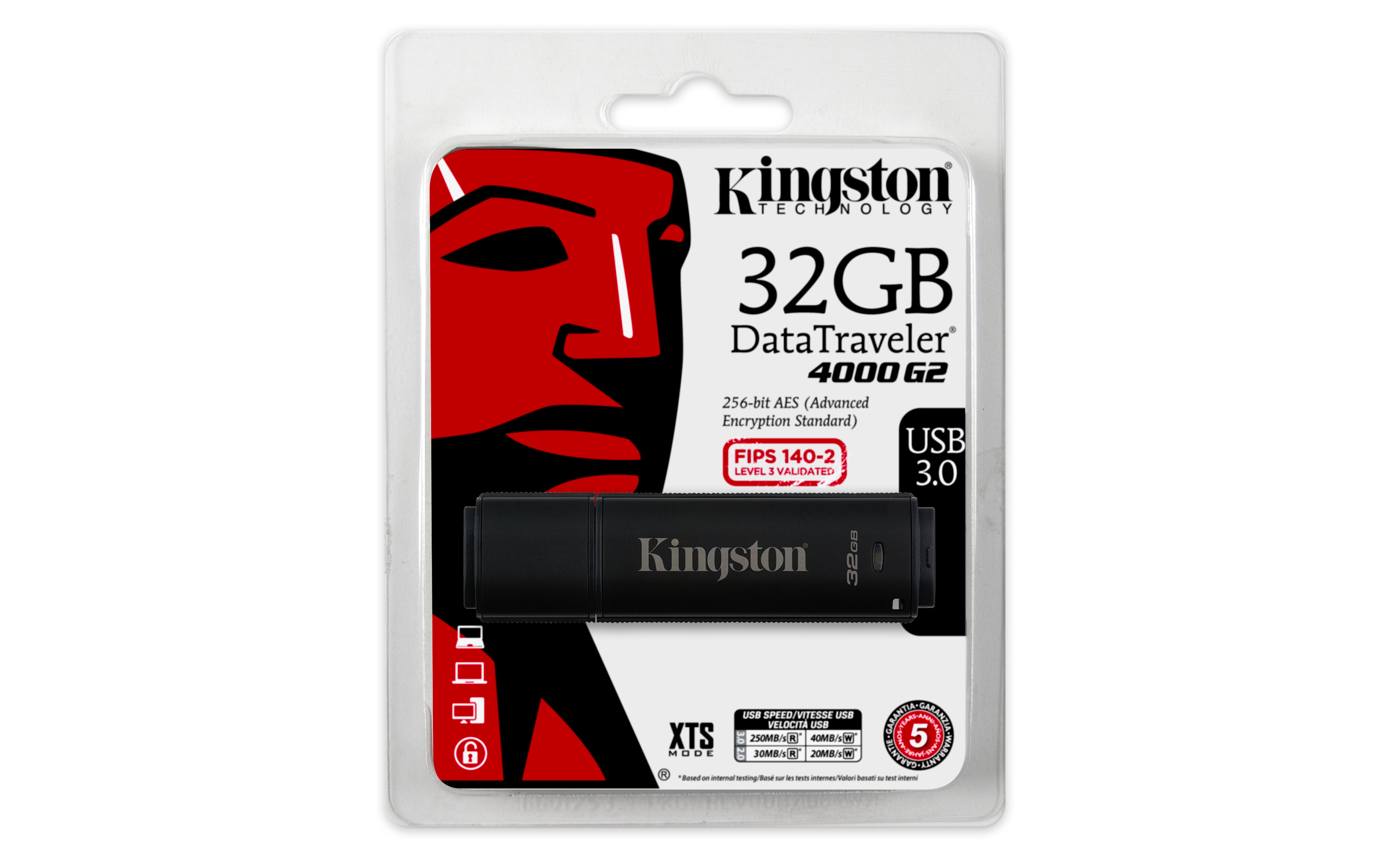 Kingston Technology Datatraveler 4000 G2 32Gb32Gb Usb 3.0 Negro Unidad Flash Usb