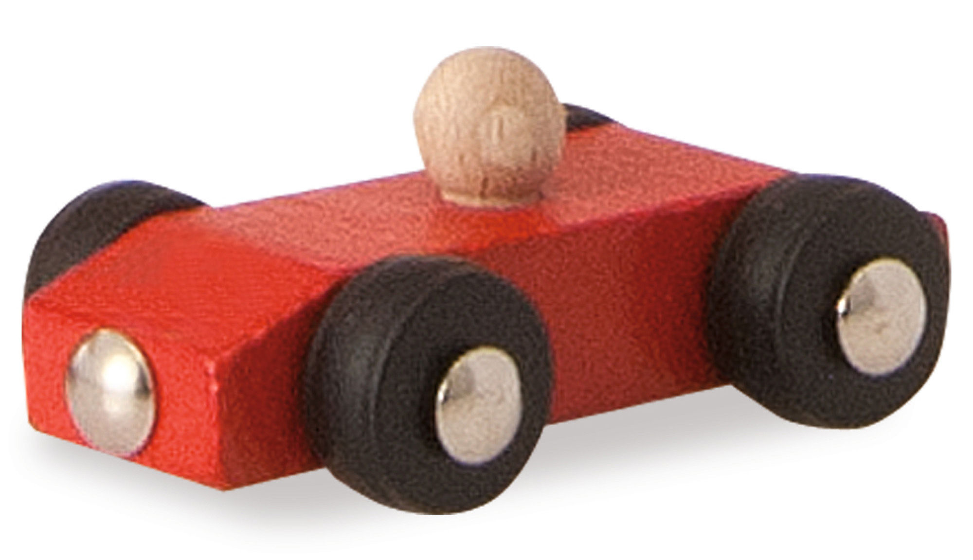 EICHHORN Autorennbahn Holzrennbahn Naturfarben/Rot