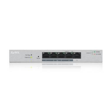 ZyXEL GS1200-5HP Gestionado Gigabit Ethernet (10/100/1000) Energía sobre Ethernet (PoE) Gris