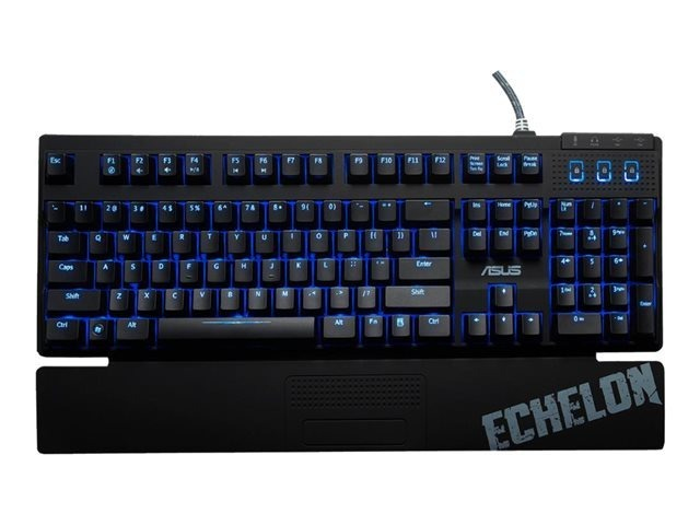 Teclado gaming - ASUS Echelon, interruptores mecánicos Cherry MX Black, negro