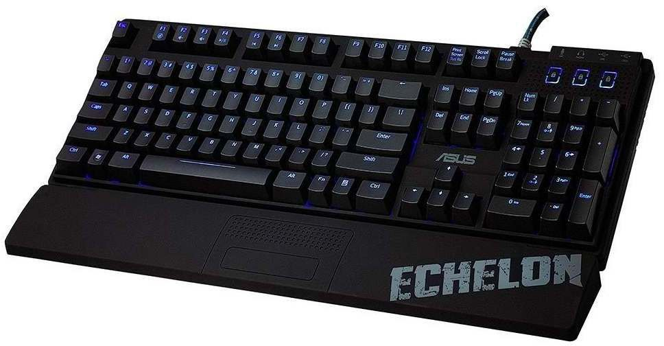 Teclado gaming - ASUS Echelon, interruptores mecánicos Cherry MX Black, negro