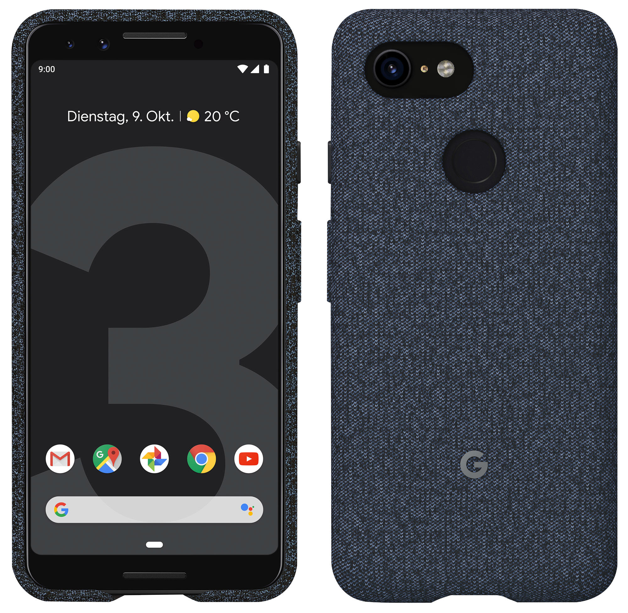 GOOGLE Fabric, Backcover, Google, Pixel 3, Indigo