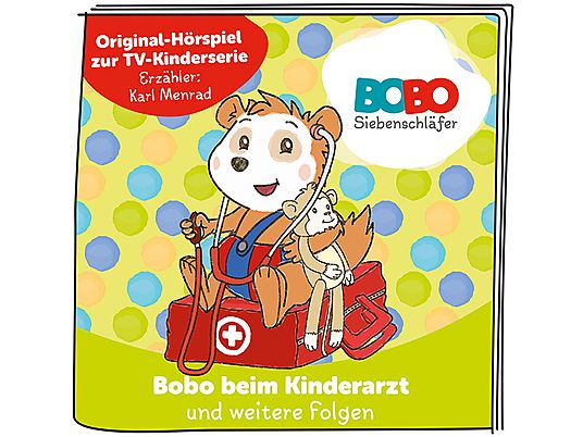 TONIES Bobo Siebenschläfer - Bobo beim Kinderarzt und weitere Folgen (Versione tedesca) - Figura audio /D 