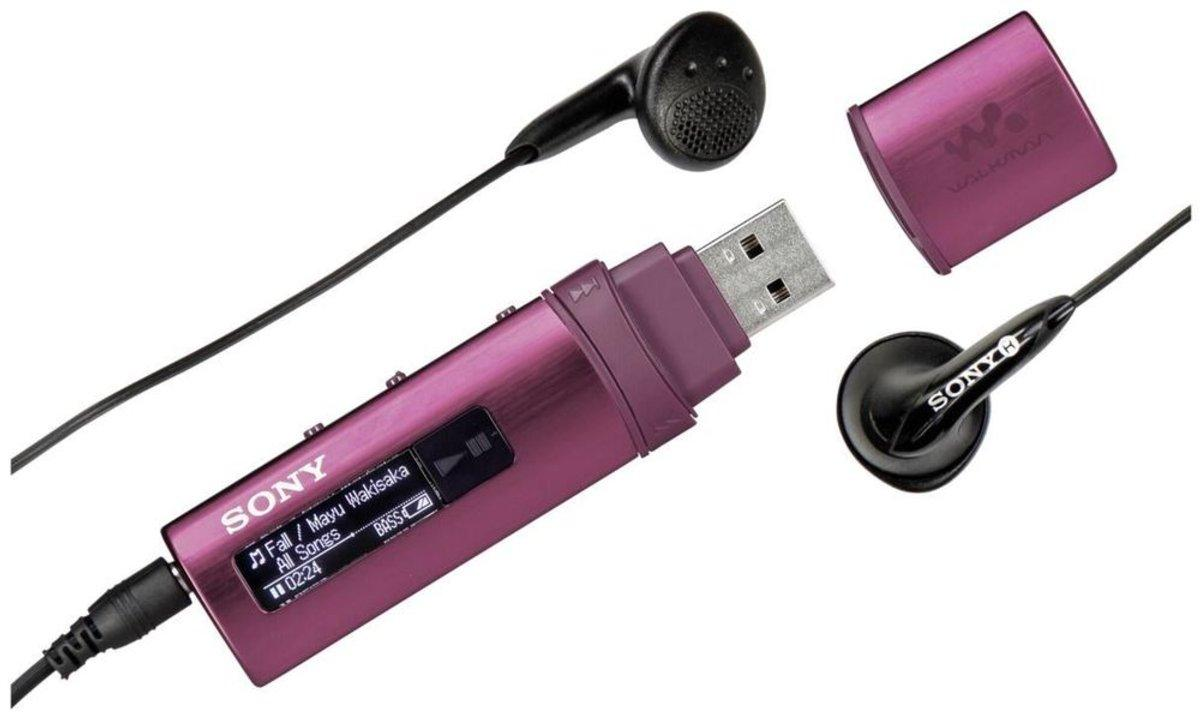 Reproductor MP3 - Sony Walkman NWZB183FP, 4 GB, Rosa