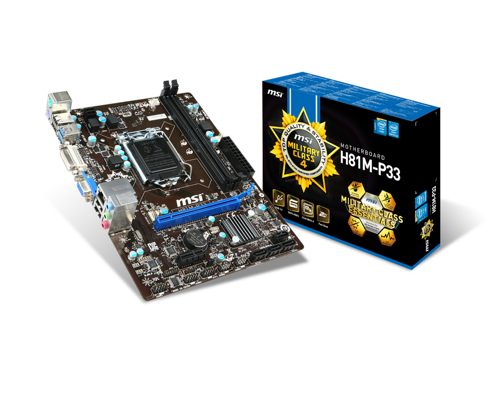 Placa Base - MSI H81M-P33