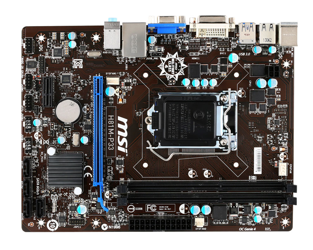 Placa Base - MSI H81M-P33