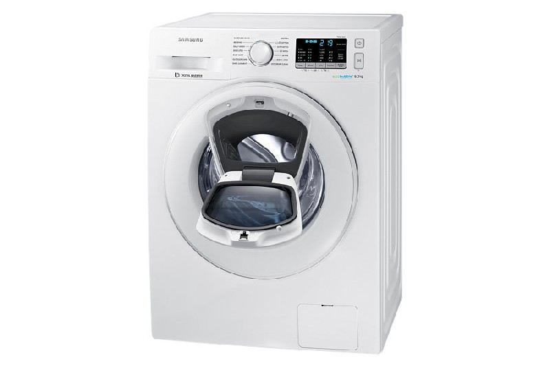 Lavadora carga frontal - Samsung WW90K5410WW 9 Kg 1400 r.p.m Tecnología AddWash Sistema EcoBubble