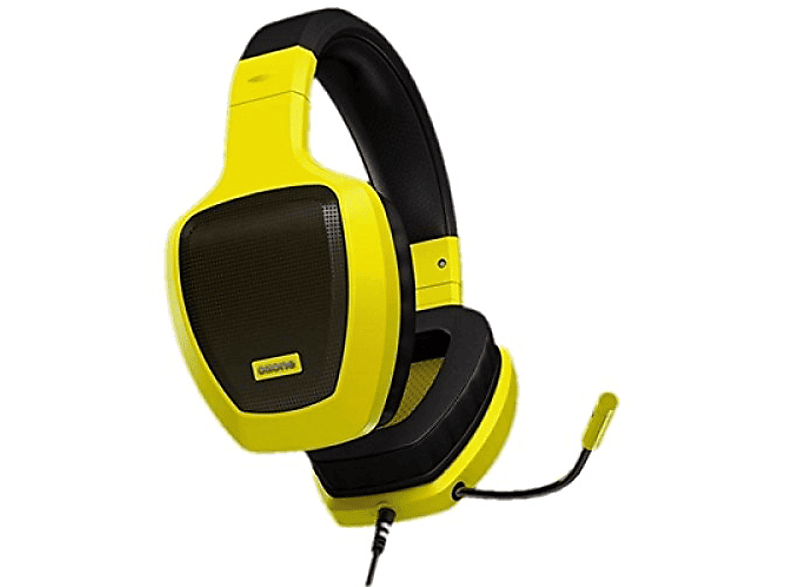 Ozone Auricular Con Cable - OzoneRage Z50 Binaurale Diadema Negro, Micrófono, Amarillo