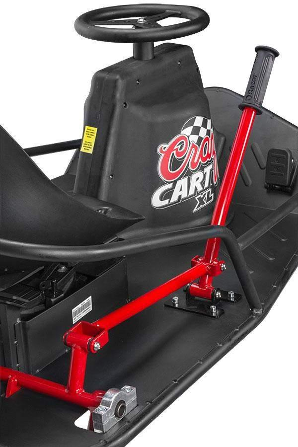 Razor Kart Eléctrico - Razor CrazyCart Xl, Capacidad 109 Kg, 27 Km/H, Autonomía  40 Min.