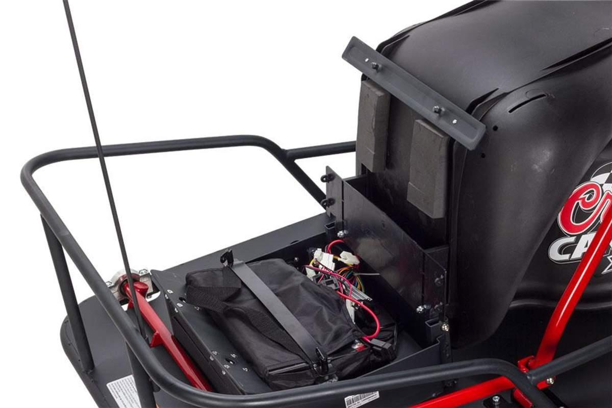 Razor Kart Eléctrico - Razor CrazyCart Xl, Capacidad 109 Kg, 27 Km/H, Autonomía  40 Min.