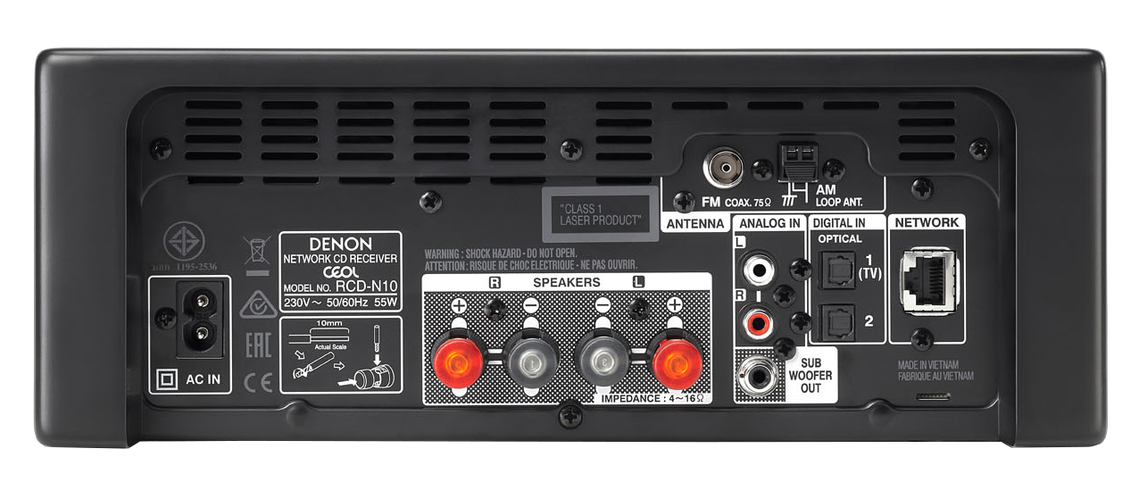 DENON RCD-N10 Zwart