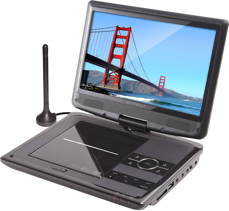 DVD portátil - Sytech 4110Hd, Pantalla De 10.1", Tdt Hd Integrado