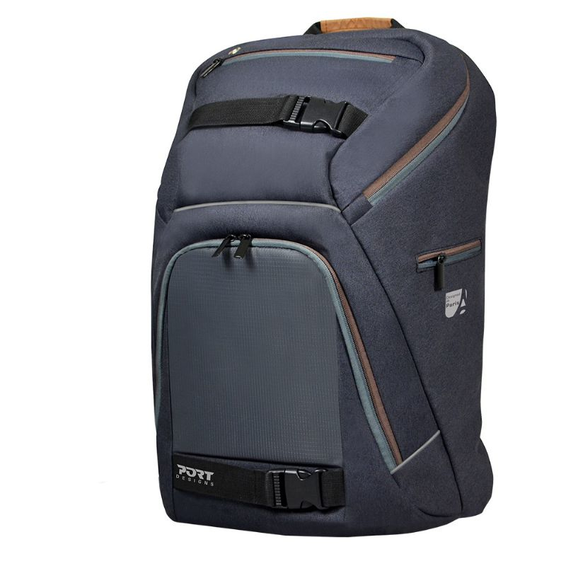 Port Designs GO LED Poliéster Marrón, Gris mochila
