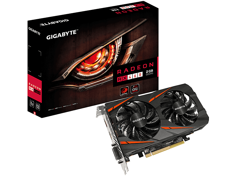 Gigabyte GV-RX460WF2OC-2GD Radeon RX 460 2GB GDDR5 tarjeta gráfica