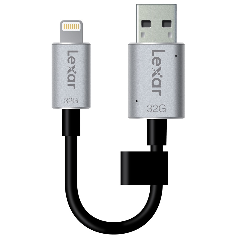 LEXAR Lexar JumpDrive C20i 32GB 32GB USB 3.0/Lightning Negro, Plata unidad flash USB