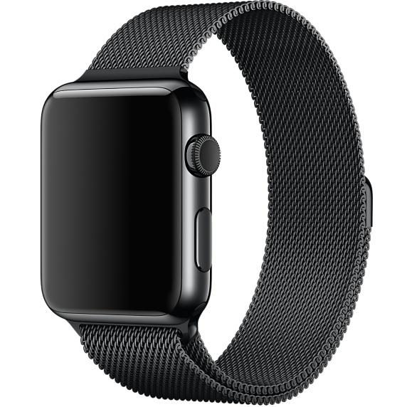 Apple Correa Para Apple Watch -Apple Milanese Loop, 42 Mm, Acero Inoxidable, Negro  Espacial