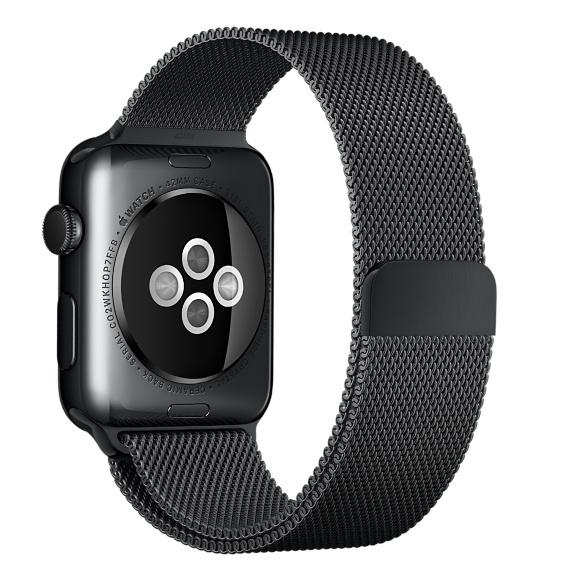 Apple Correa Para Apple Watch -Apple Milanese Loop, 42 Mm, Acero Inoxidable, Negro  Espacial