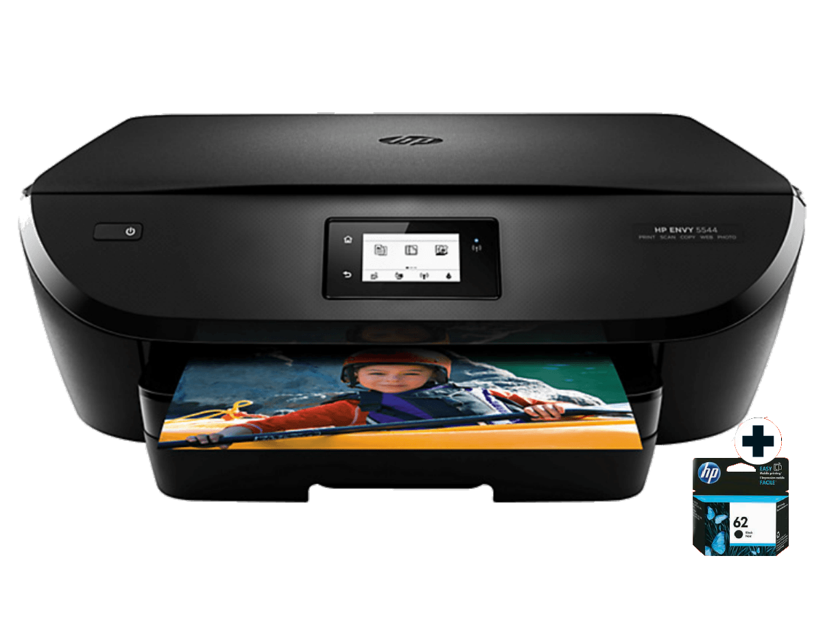 Hp Impresora Multifunción - Hp Envy5544 + Cartucho Negro, Scanner, Foto Y Wifi