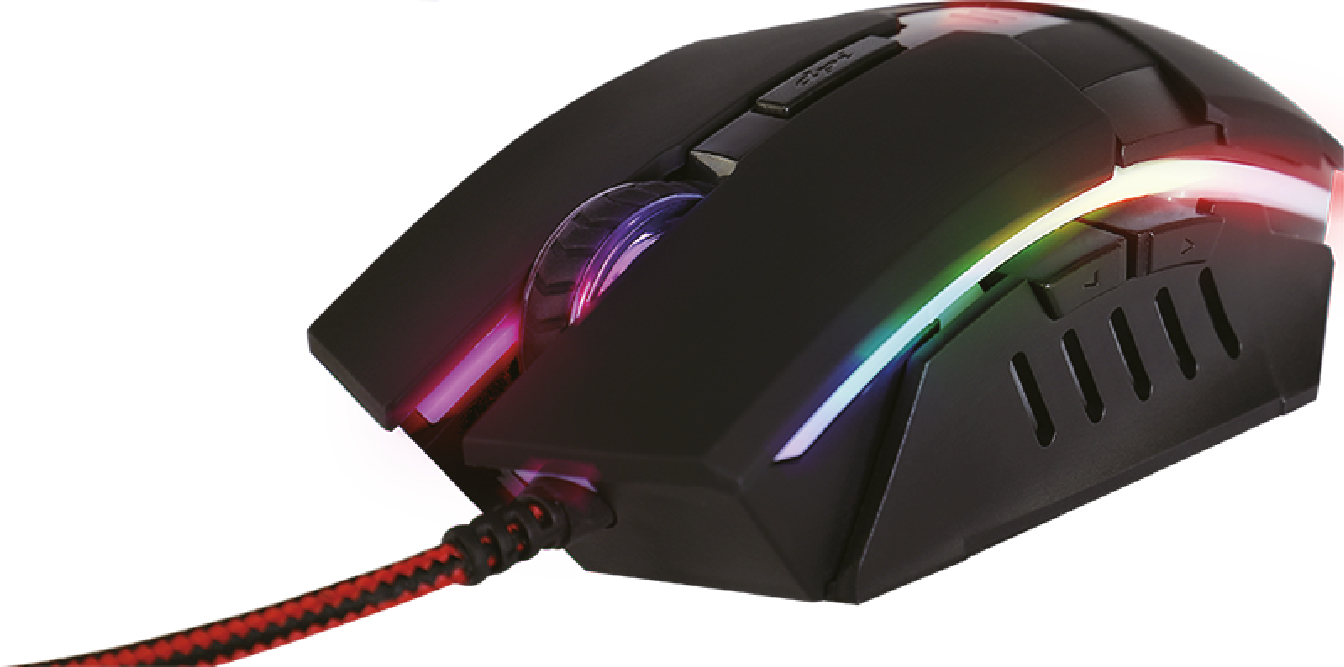 Ratón gaming - Mars Gaming, Mm116, 3200DPI, Usb,Óptico, Ambidextro, Negro
